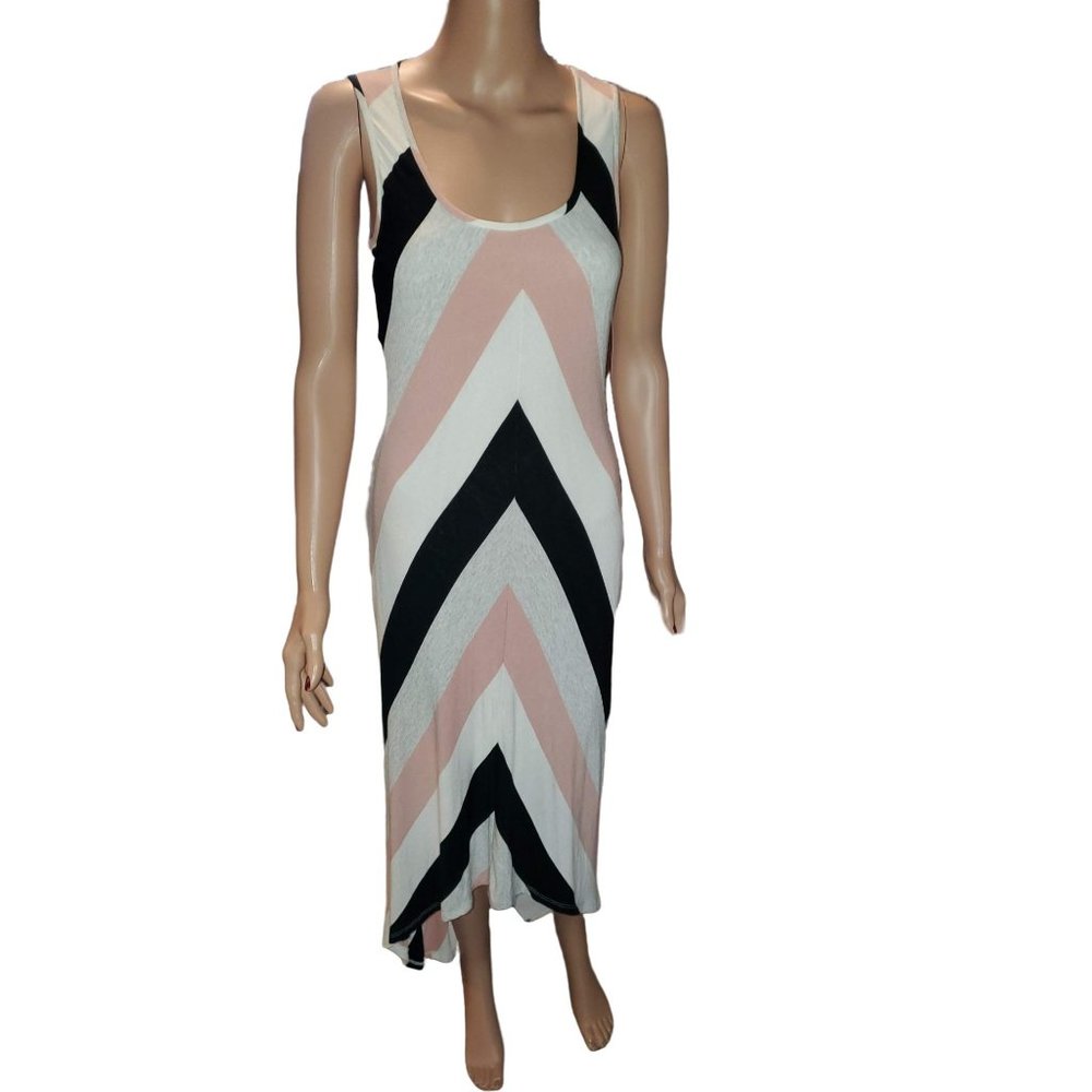 Red Haute Chevron Hi-Low Dress Sz. S